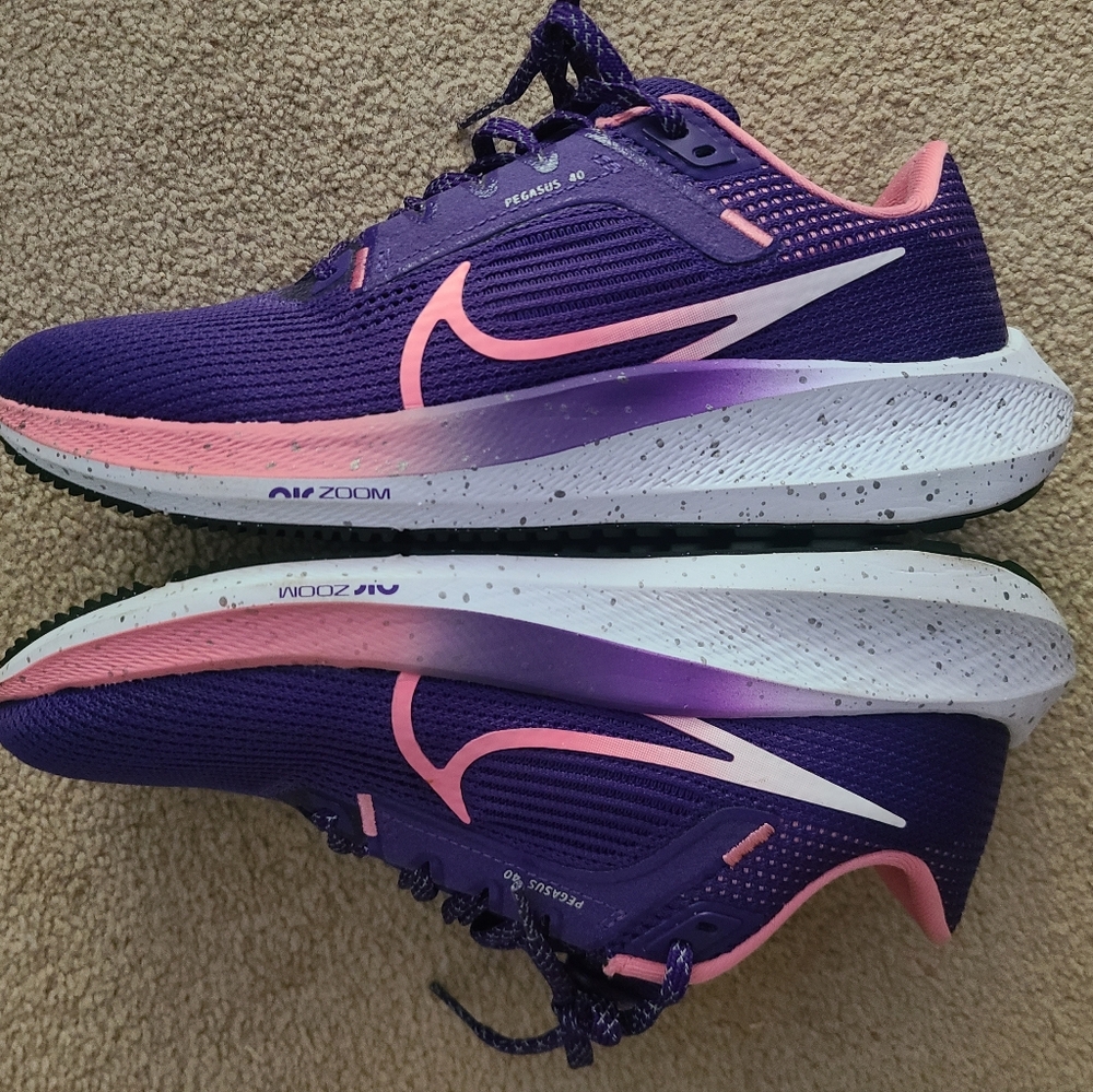 Nike Women's Pegasus 40 Purple Running Shoes - Picture 5 of 7